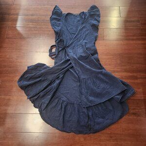 Navy Wrap Dress